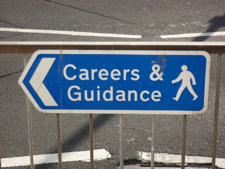 "career and guidancde" street sign
